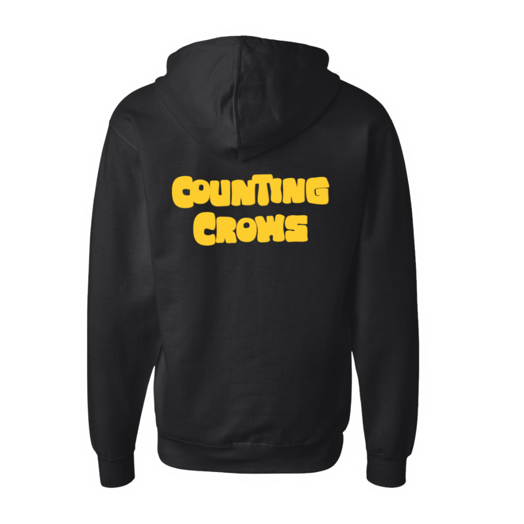 Counting Crows Logo Zip Up Hoodie