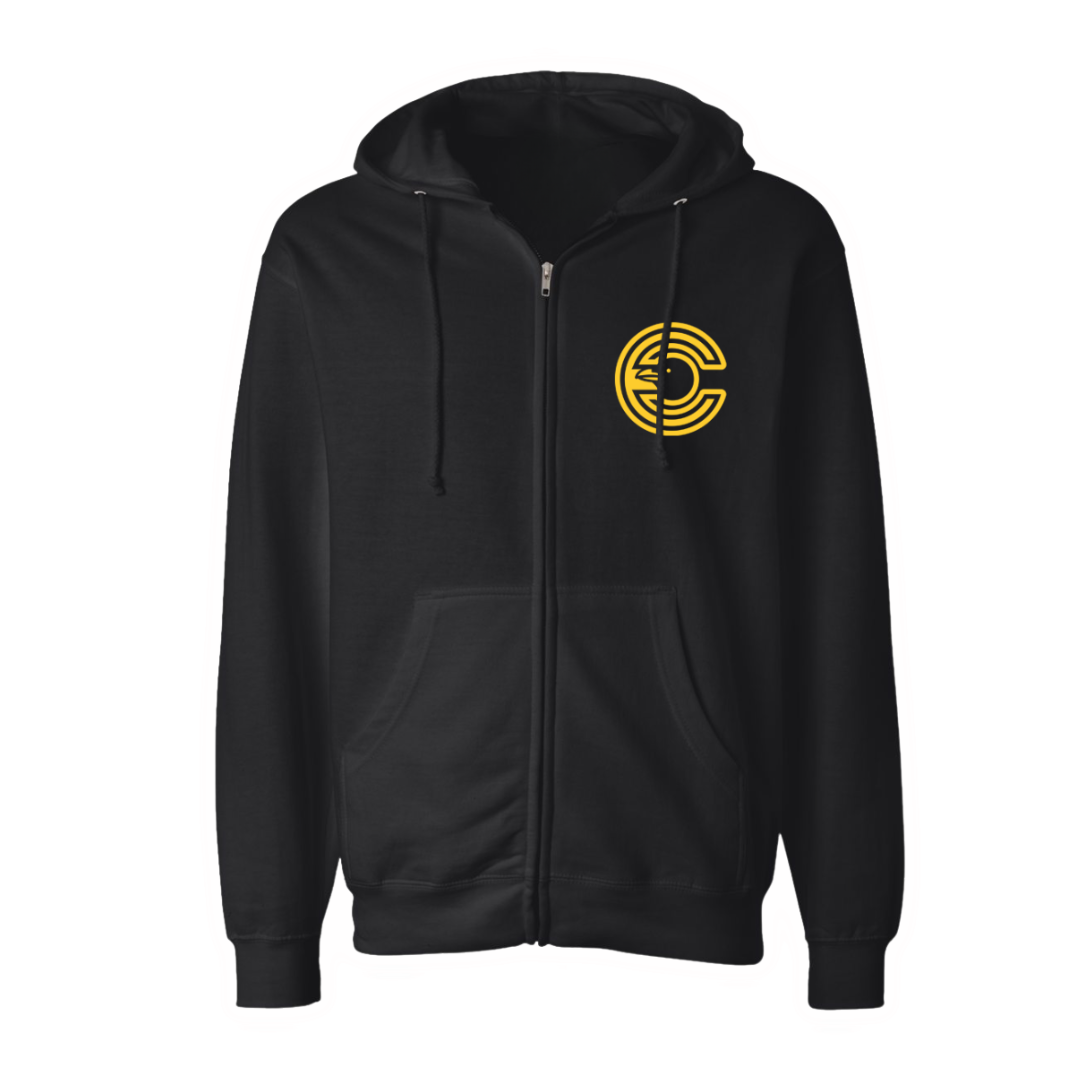 Counting Crows Logo Zip Up Hoodie - Hoodie