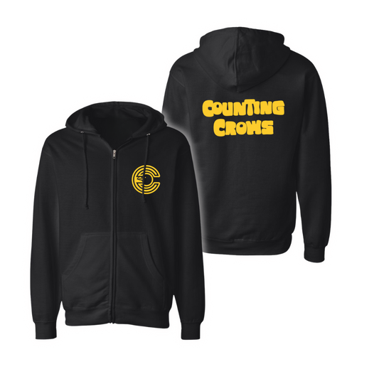 Counting Crows Logo Zip Up Hoodie